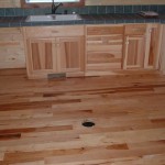 Rustic Hickory Floor in a Cabin